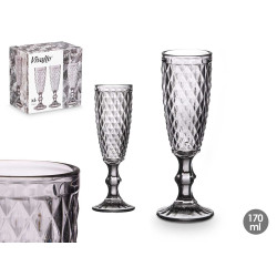 COUPE À CAVA DIAMANT GRIS 170 ML