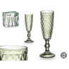 COUPE À CAVA DIAMANT VERT 170 ML
