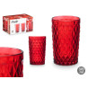 BICCHIERE DIAMANTE ROSSO 370 ML