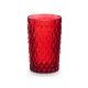 BICCHIERE DIAMANTE ROSSO 370 ML