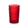 BICCHIERE DIAMANTE ROSSO 370 ML