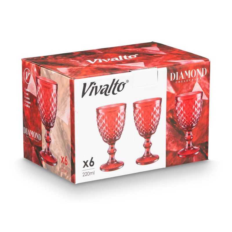 COUPE DIAMANT ROUGE 220 ML