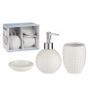 SET BAGNO 3PZI ROTONDO FORMA PALLA BIANC