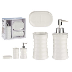 SET BAGNO 3 PZI ROTONDO ALTO RIGHE BIANC