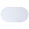 TAPIS DE DOUCHE ANTIDÉRAPANT TRANSPARENT 66X37 CM