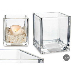 PORTAVELAS CRISTAL 12X12