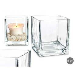 PORTAVELAS CRISTAL 15X15