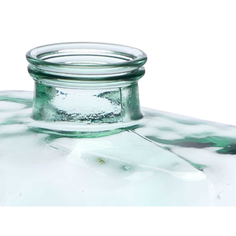 RECTANGULAR RECYCLED GLASS VASE 27 CM
