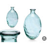 VASE EN VERRE RECYCLÉ RAYÉ 26 D X 40 CM 12 L