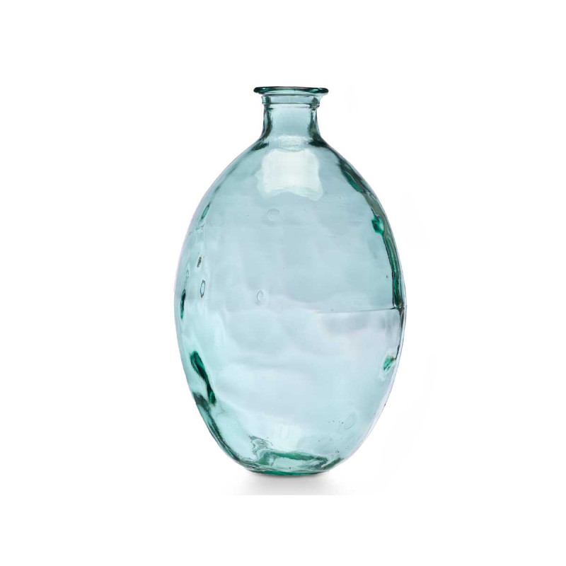 JARRA VIDRO RECICLADO RISCAS 26 D X 40 CM 12 L