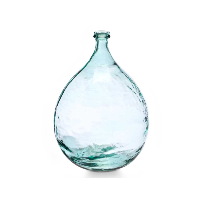 VASE EN VERRE RECYCLÉ LARME 29 D X 43 CM 14 L