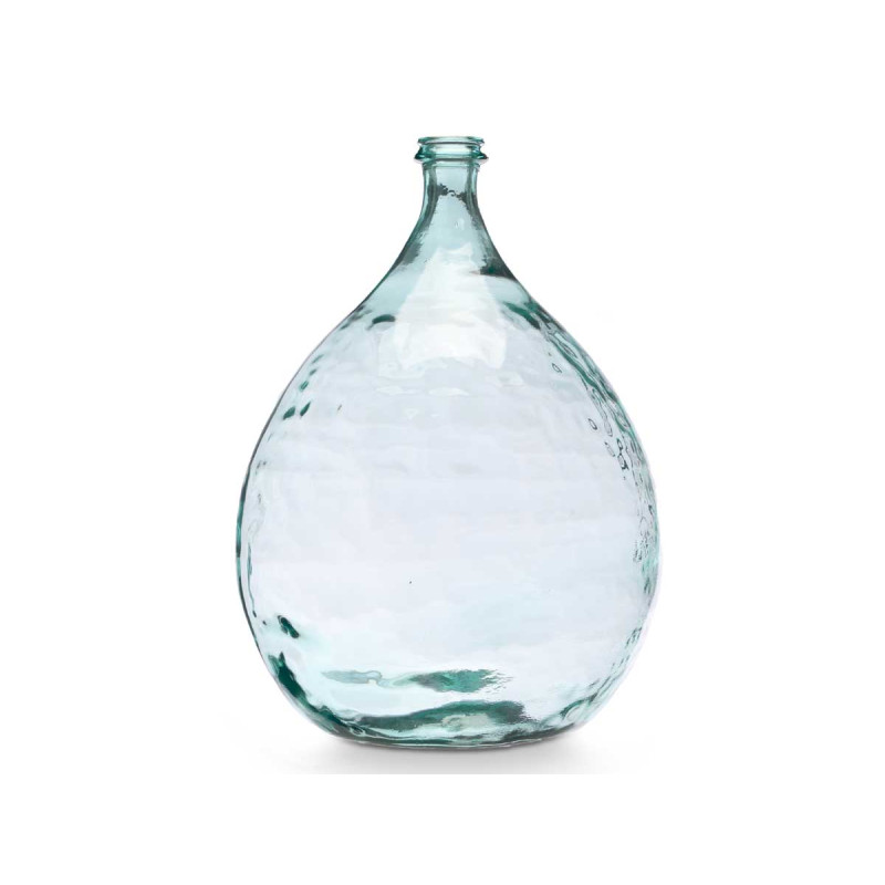VASE EN VERRE RECYCLÉ LARME 29 D X 43 CM 14 L