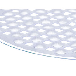 TRANSPARENT ANTI-SLIP BATHROOM MAT 66X37CM