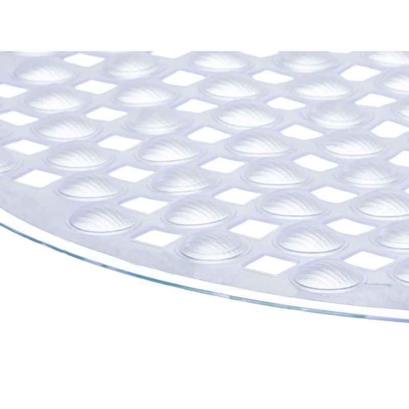 TRANSPARENT ANTI-SLIP BATHROOM MAT 66X37CM