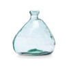 IRREGULAR RECYCLED GLASS VASE 33 CM