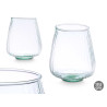 VASO VETRO RICICLATO RIGATO 15 D X 18 CM