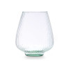 JARRON VIDRIO RECICLADO RAYADO 25 CM