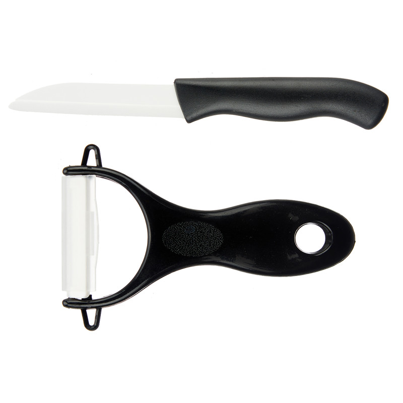 SET PELAPATATE E COLTELLO PLASTICA NERO