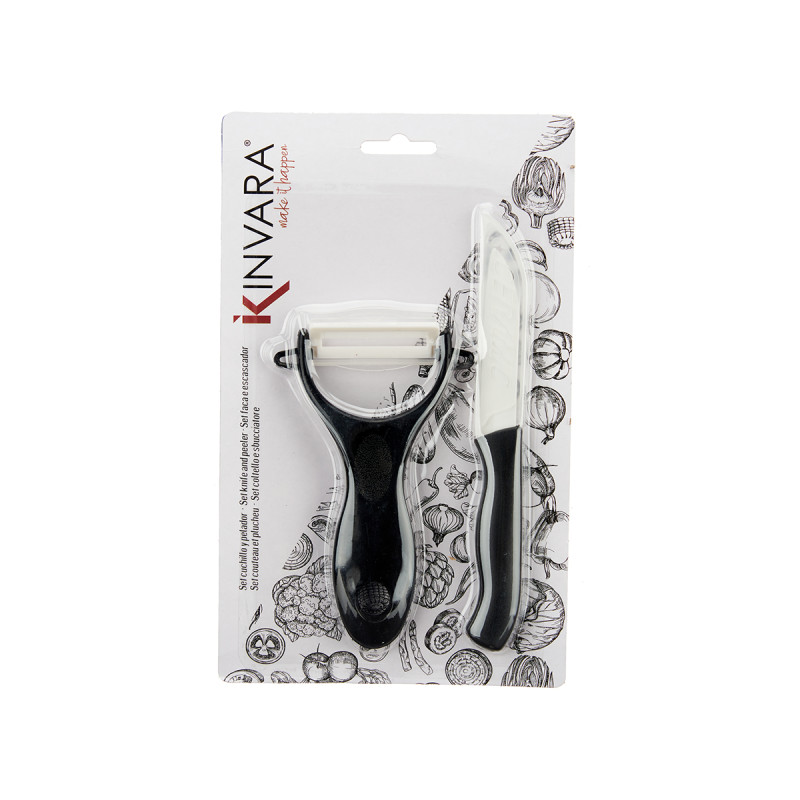 SET PELAPATATE E COLTELLO PLASTICA NERO