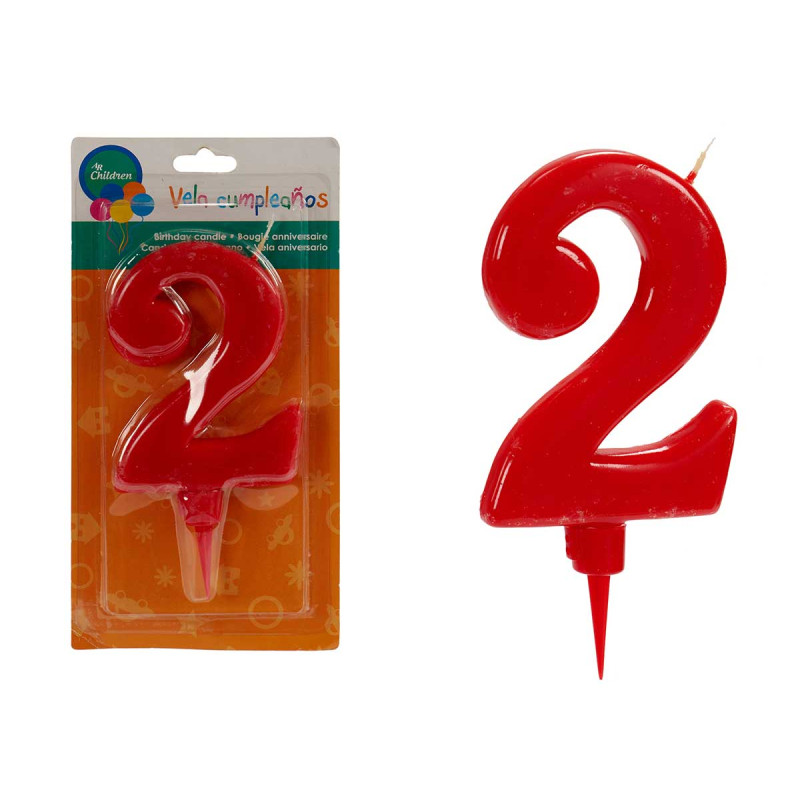 BIG RED BIRTHDAY CANDLE 2