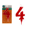 BIG RED BIRTHDAY CANDLE 4