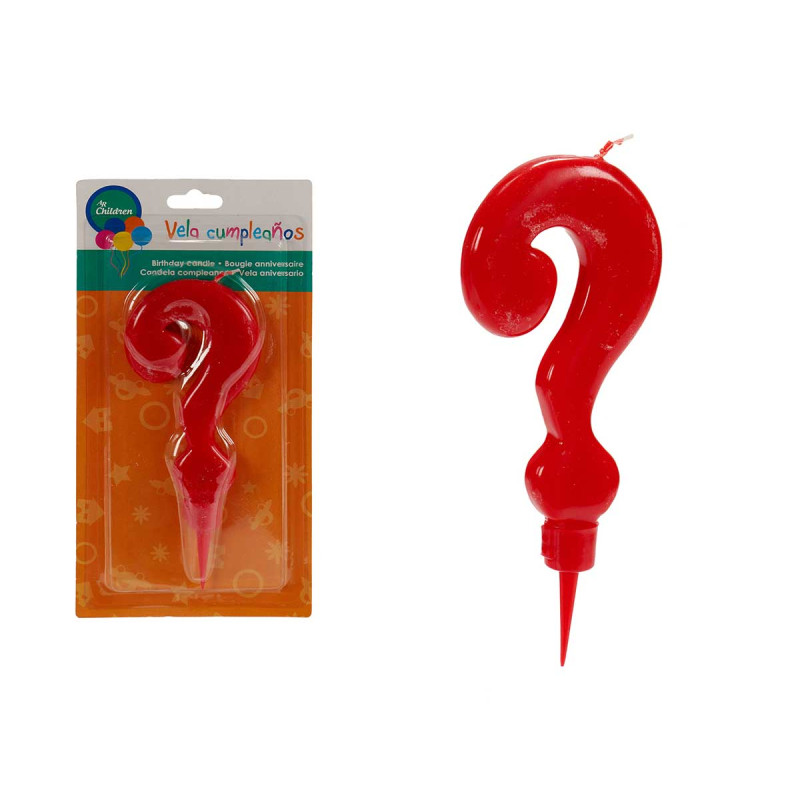 BIG RED BIRTHDAY CANDLE ?