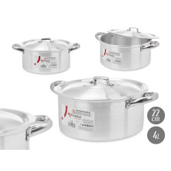 CASSERUOLA 22 CM 4 L ALLUMINIO