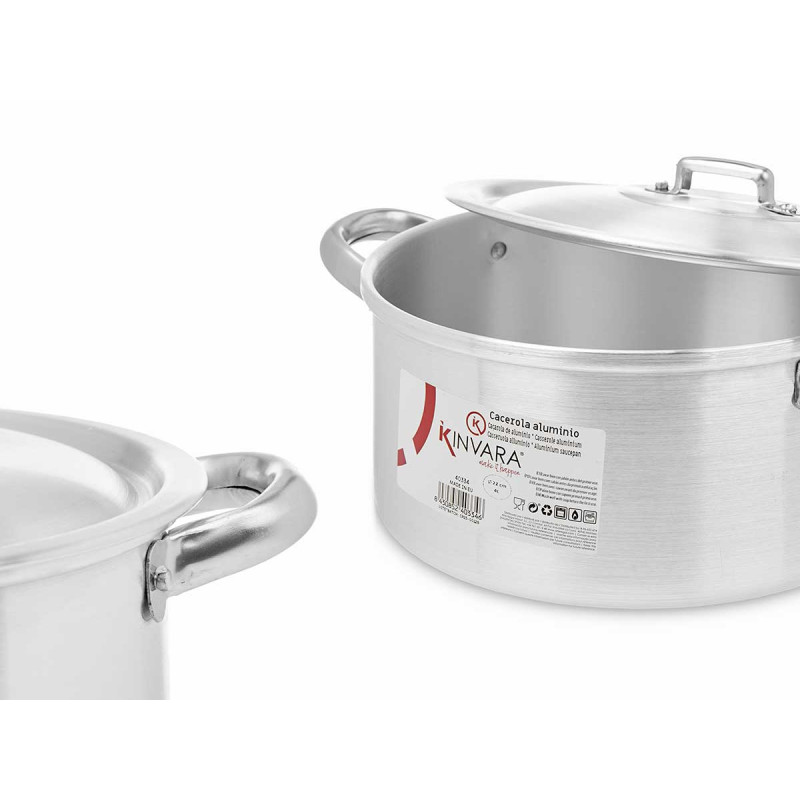 CASSERUOLA 22 CM 4 L ALLUMINIO