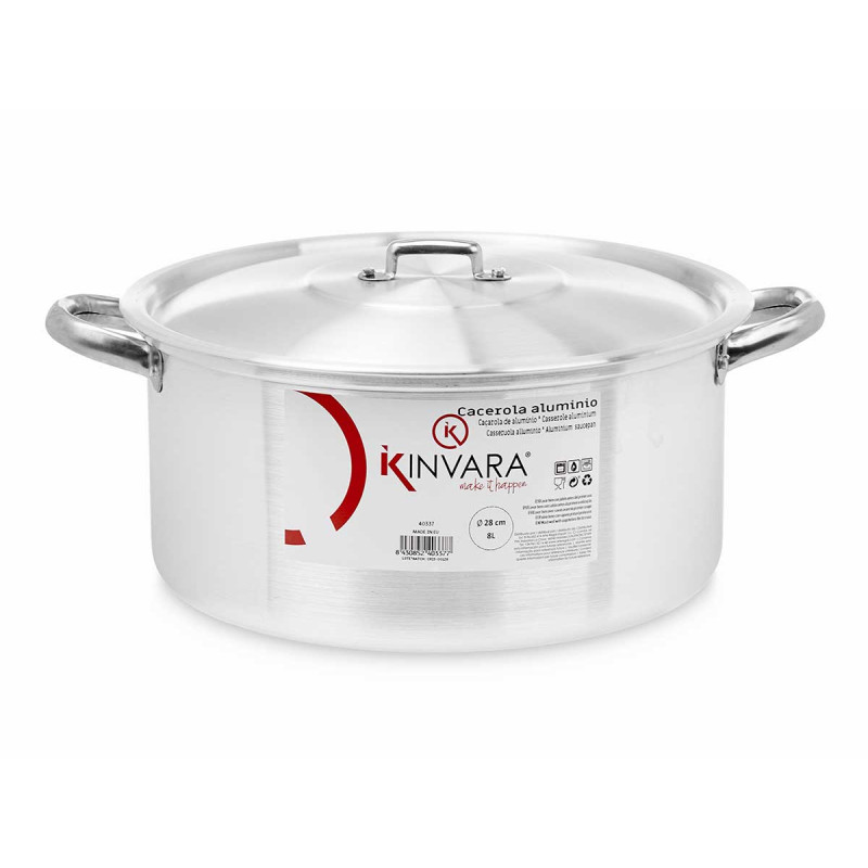 CASSERUOLA 28 CM 8L ALLUMINIO