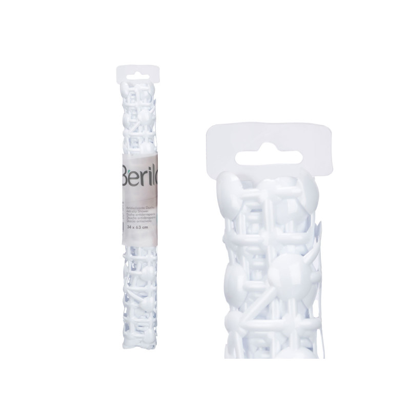 TAPETE DE WC ANTIDERRAPANTE BRANCO 34X63CM