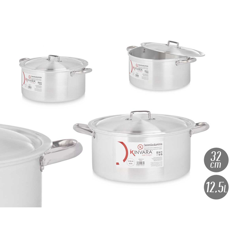 CAÇAROLA 32 CM 12.5L ALUMINIO