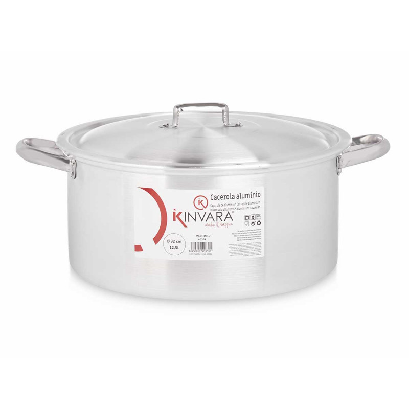 CASSERUOLA 32 CM 12.5L ALLUMINIO