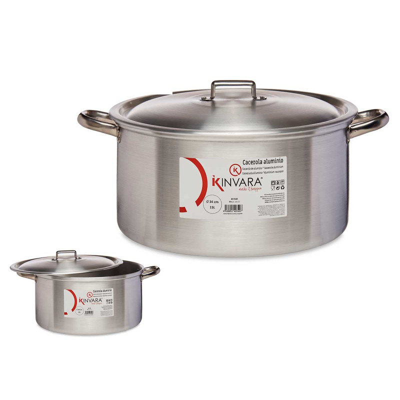 CASSERUOLA 34 CM 15 L ALLUMINIO