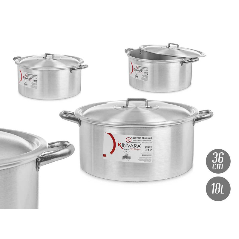 CAÇAROLA 36 CM 18L ALUMINIO