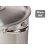 CAÇAROLA 38 CM 20 L ALUMINIO