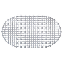 TAPIS DE DOUCHE ANTIDÉRAPANT GRIS 34X63 CM