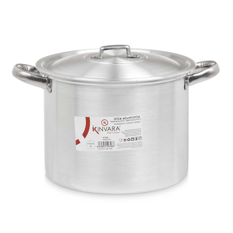 OLLA ALUMINIO 22 CM 6 L
