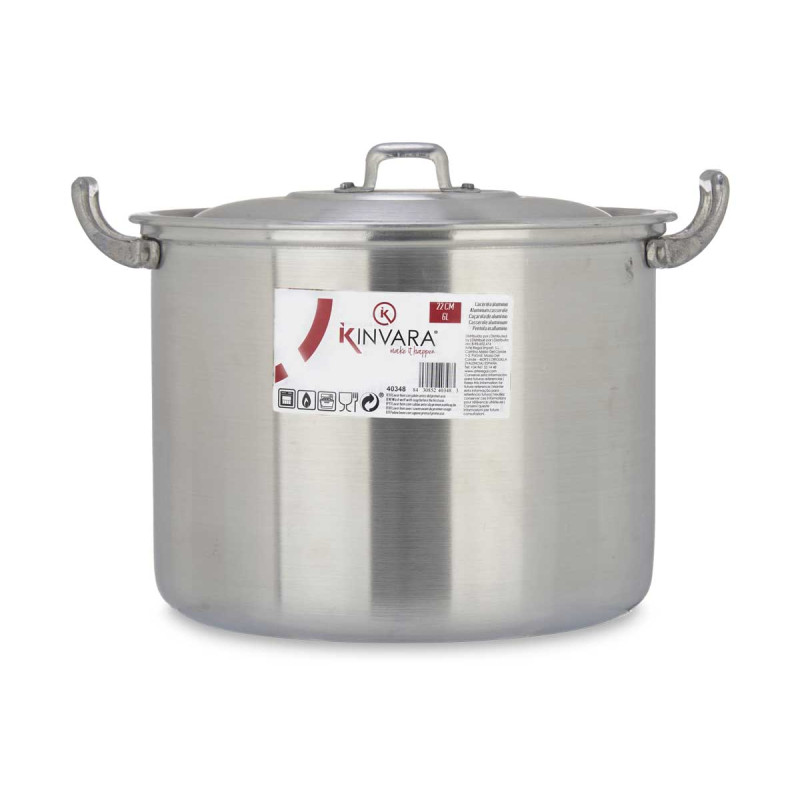 OLLA ALUMINIO 22 CM 6 L