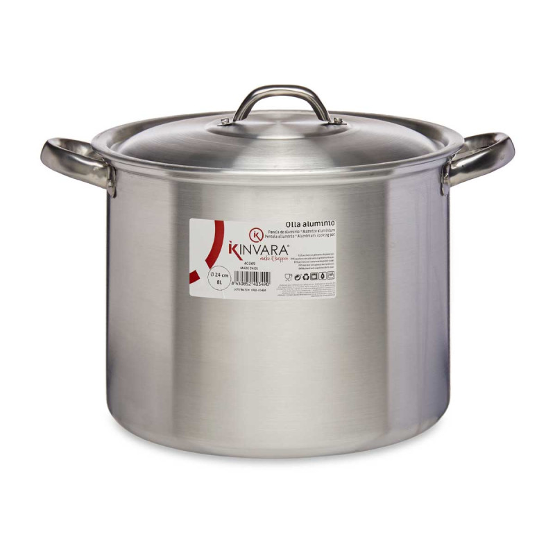 OLLA ALUMINIO 24 CM 8 L
