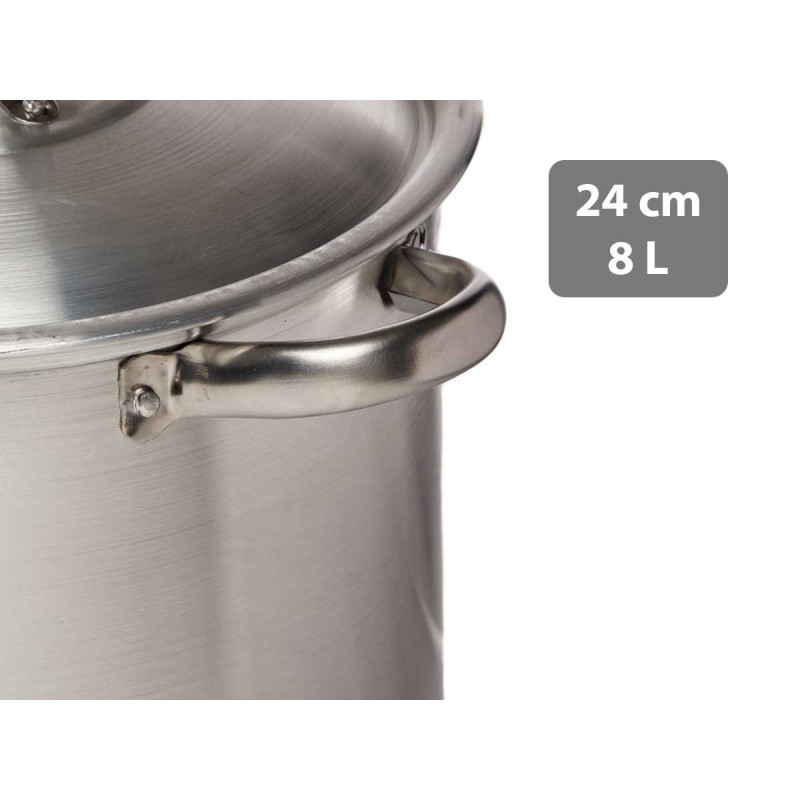 PENTOLA 24CM 8L ALLUMINIO