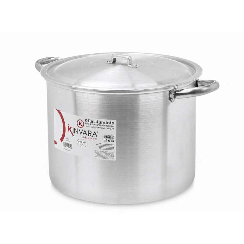 ALUMINIUM COOKING POT 30 CM 15 L