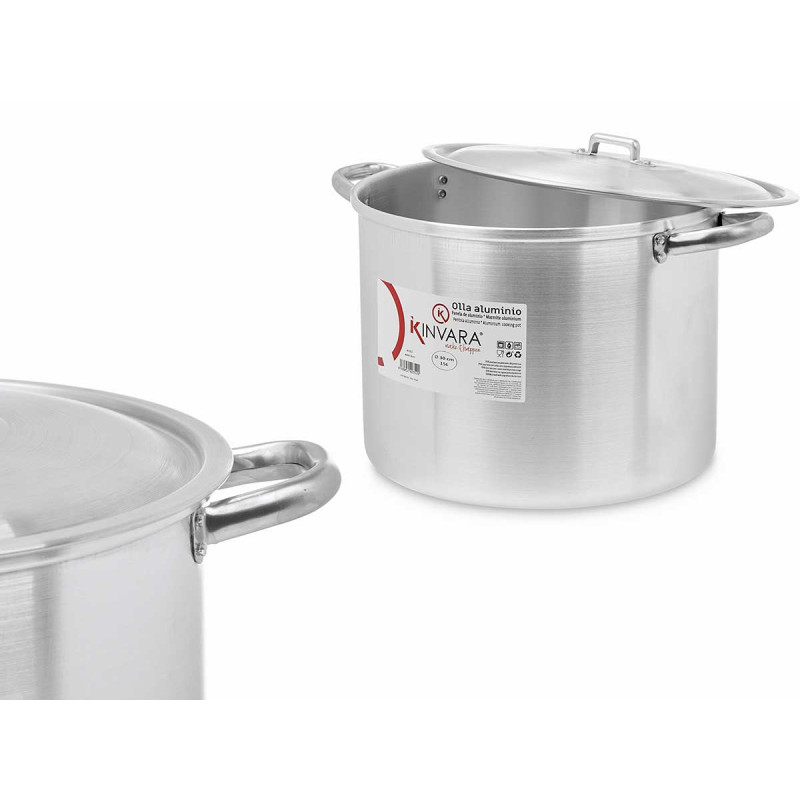 OLLA ALUMINIO 30 CM 15 L