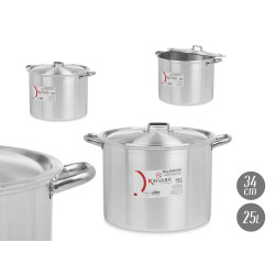 OLLA ALUMINIO 34 CM 25 L