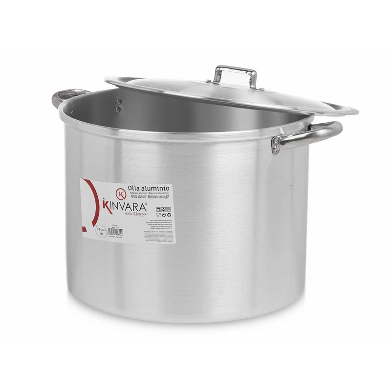 OLLA ALUMINIO 34 CM 25 L