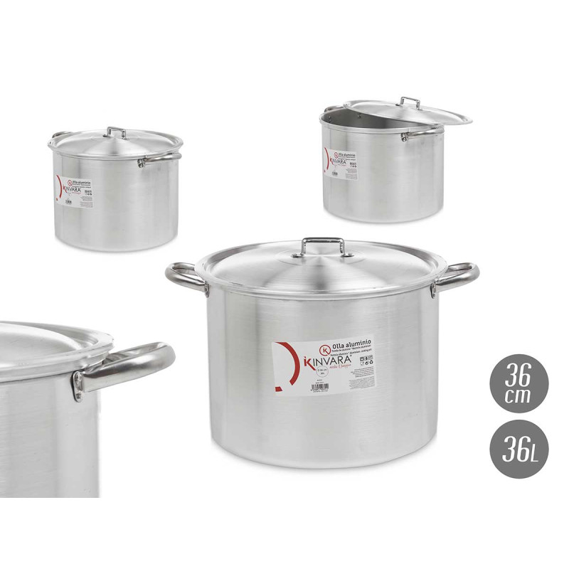 PENTOLA 36CM 30L ALLUMINIO