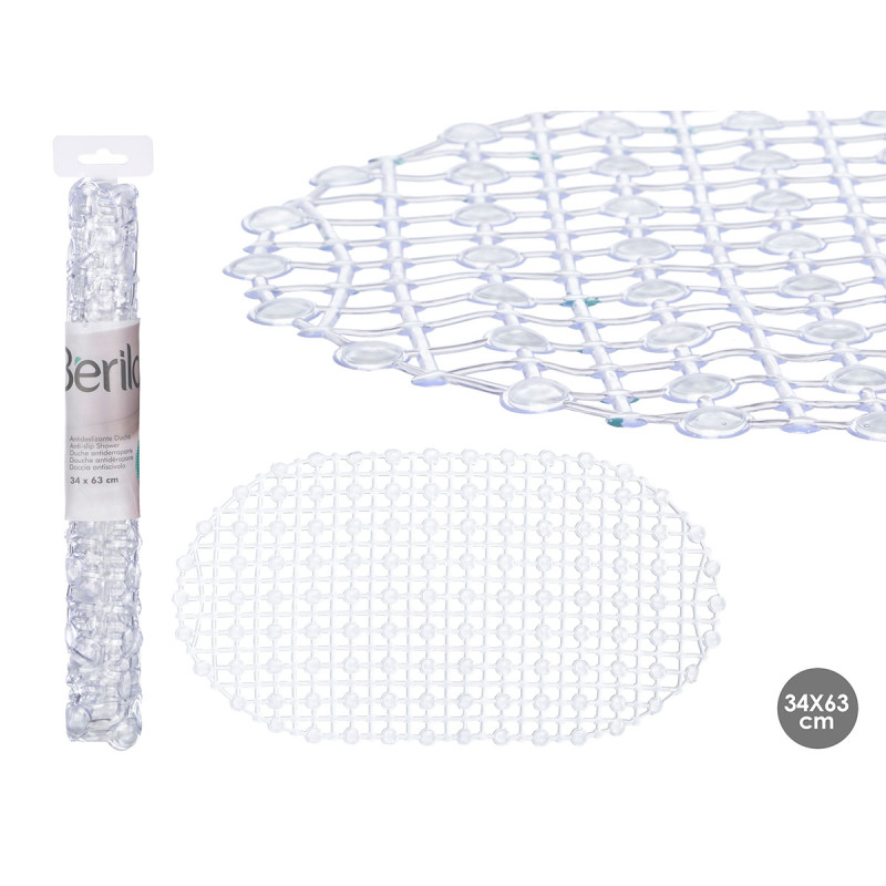 ANTIDESLIZANTE DUCHA TRANSPARENTE 34X63CM