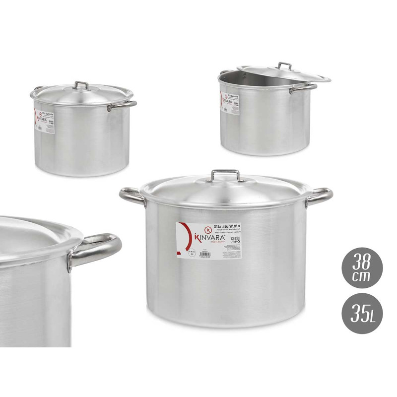 PENTOLA 38 CM 35 L ALLUMINIO