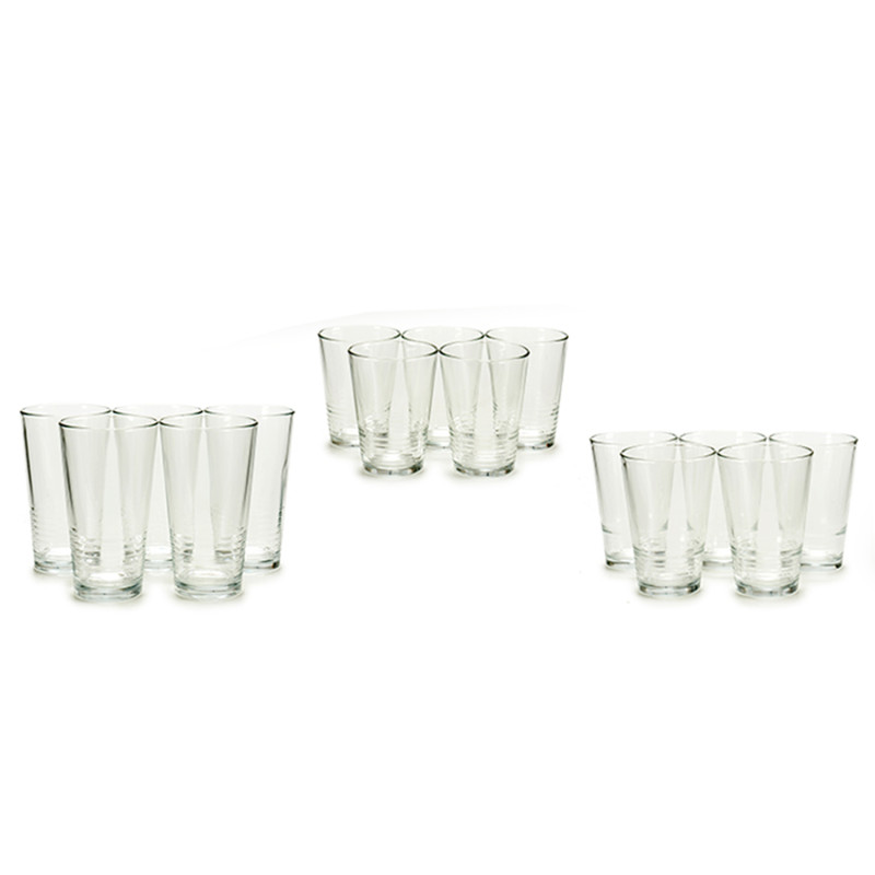 SET 18 VASOS LINEAS