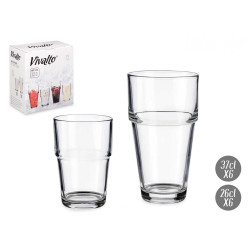 SET 12 VASOS LISOS