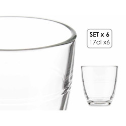 SET 6 BICCHIERI VETRO MACCHIATO 90ML